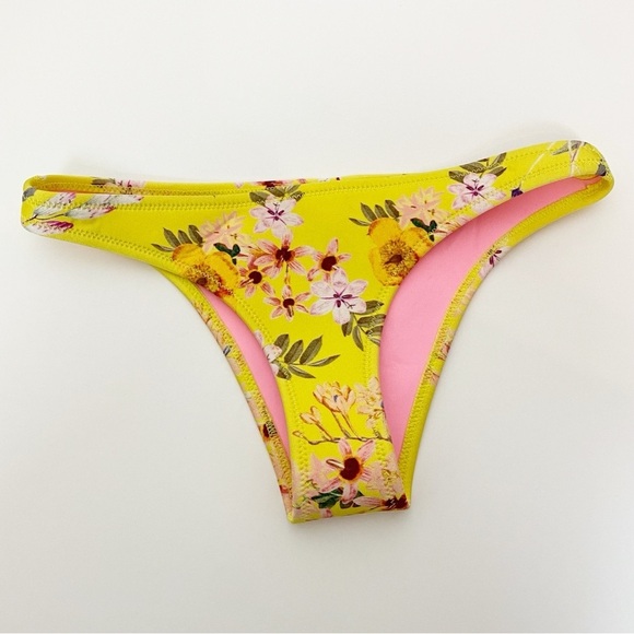 Triangl Yellow Floral Bikini Bottom - Picture 2 of 5